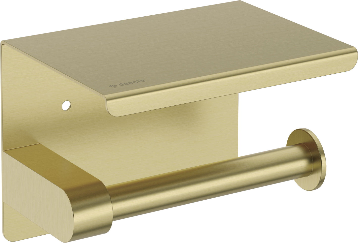 Toilet paper holder, wall-mounted - with shelf