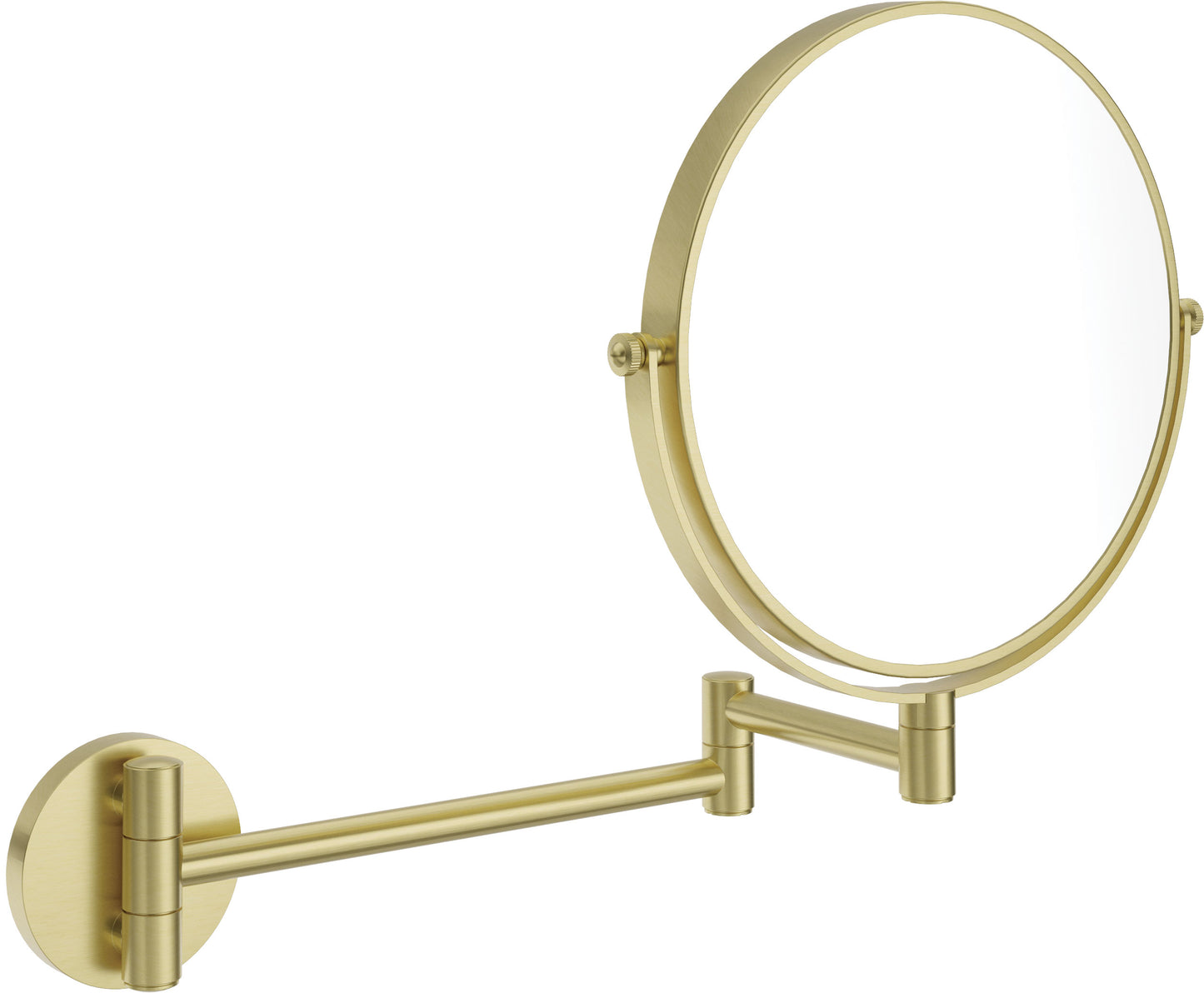 Cosmetic mirror, on extension arm