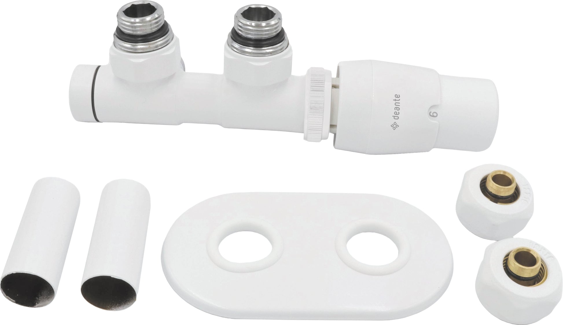 Thermostatic valve, for bathroom heater - right