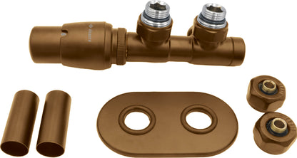 Thermostatic valve, for bathroom heater - left