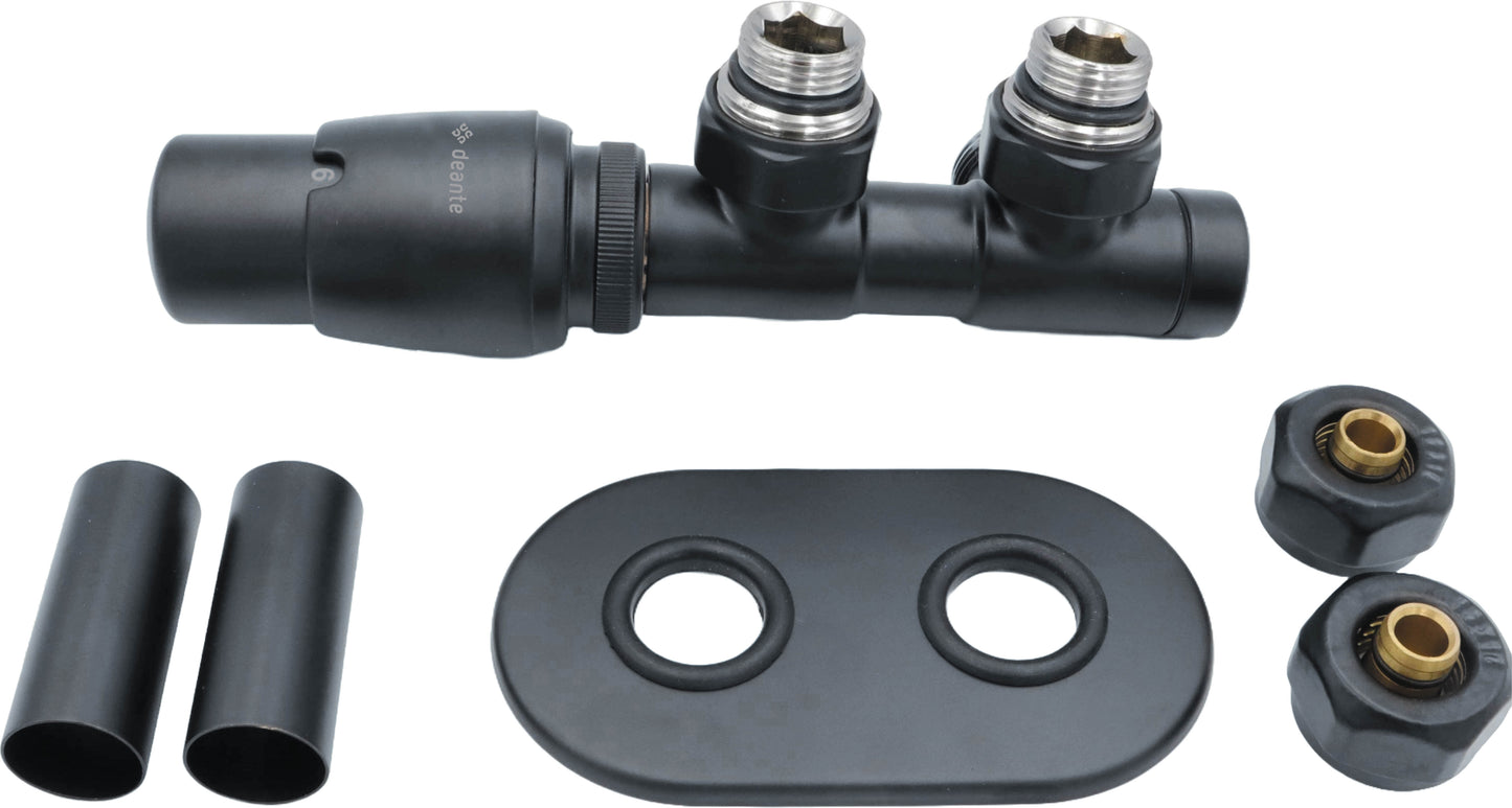 Thermostatic valve, for bathroom heater - left
