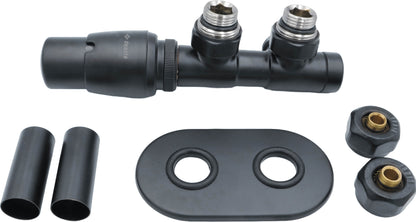 Thermostatic valve, for bathroom heater - left