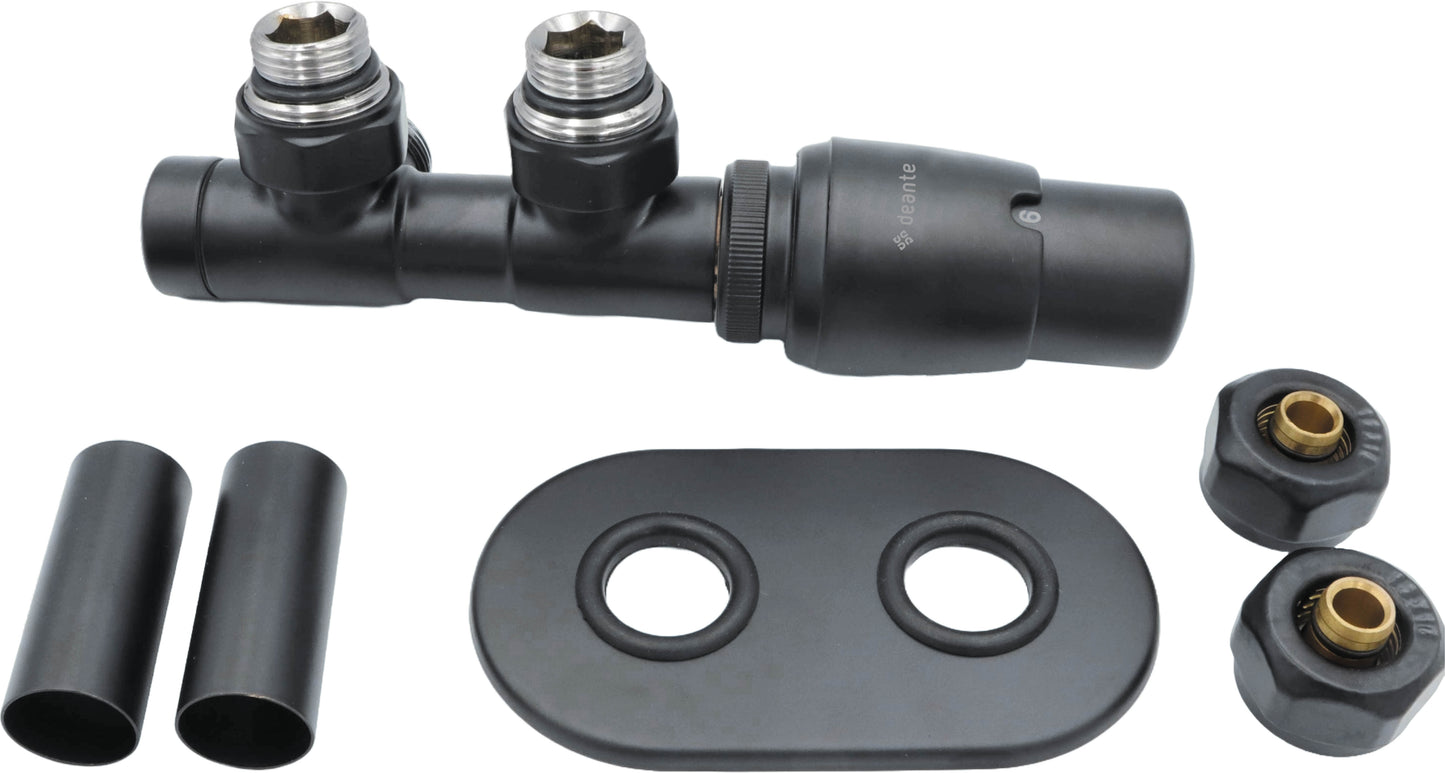 Thermostatic valve, for bathroom heater - right