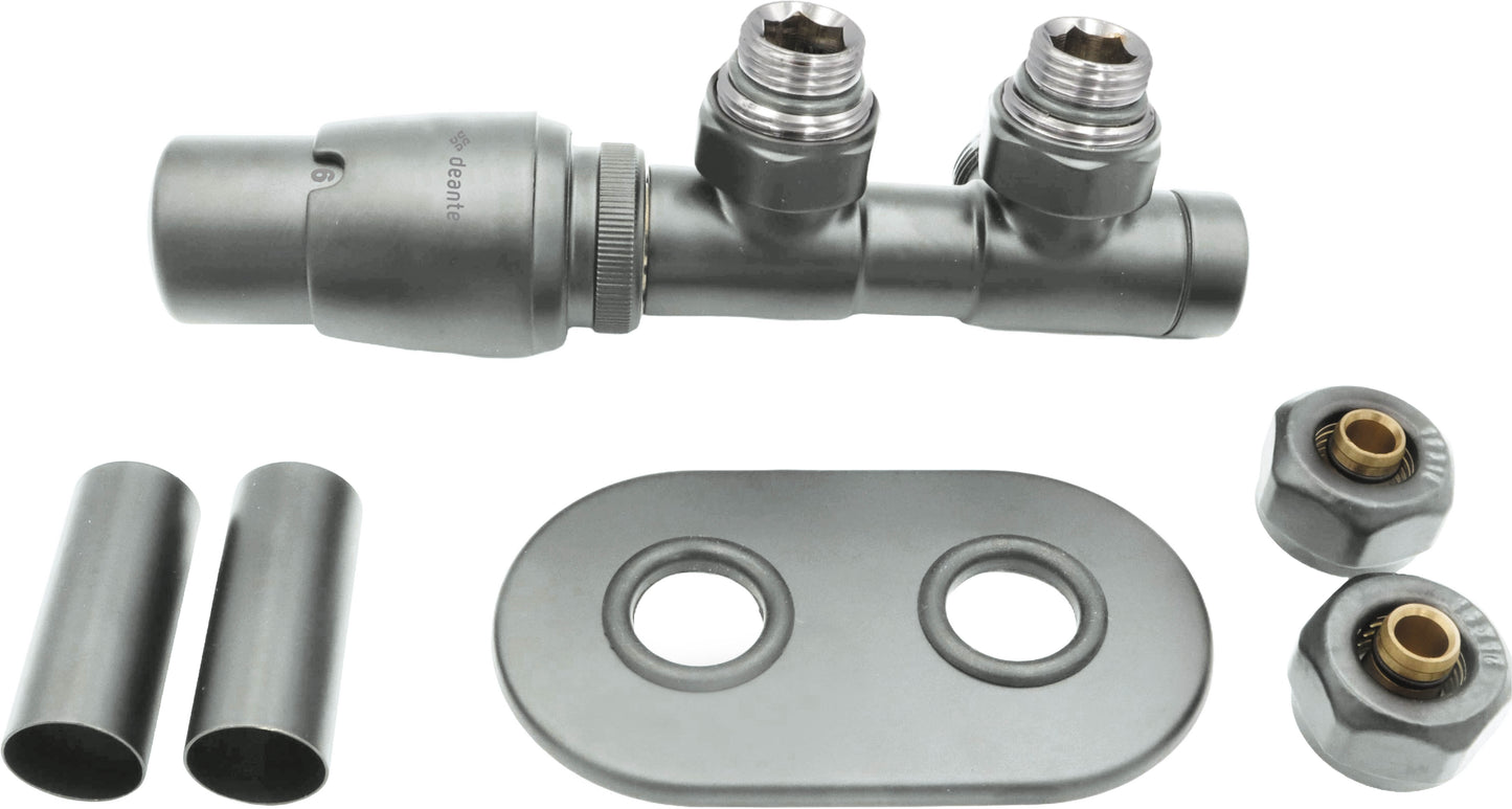 Thermostatic valve, for bathroom heater - left