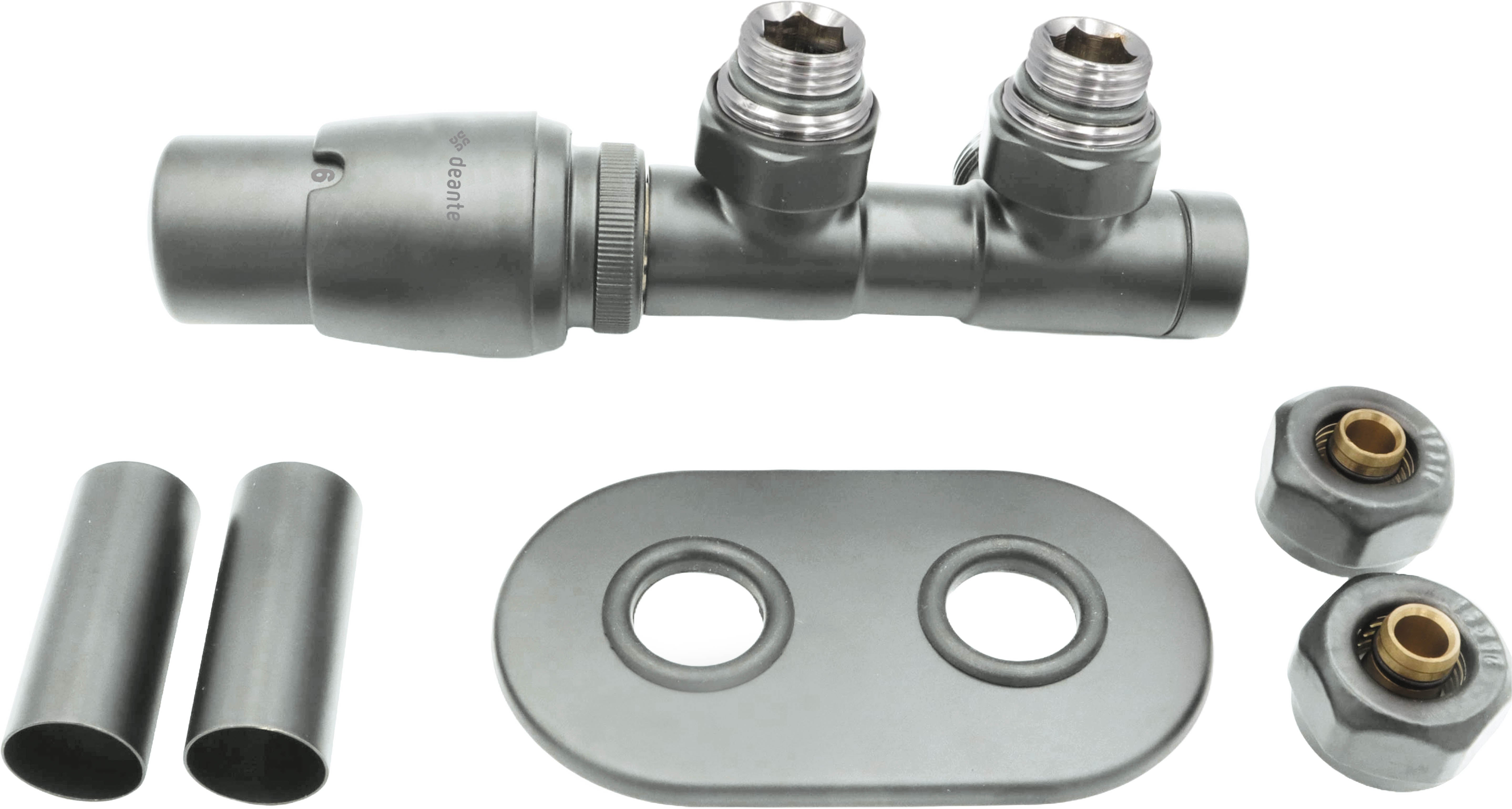 Thermostatic valve, for bathroom heater - left