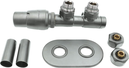 Thermostatic valve, for bathroom heater - left