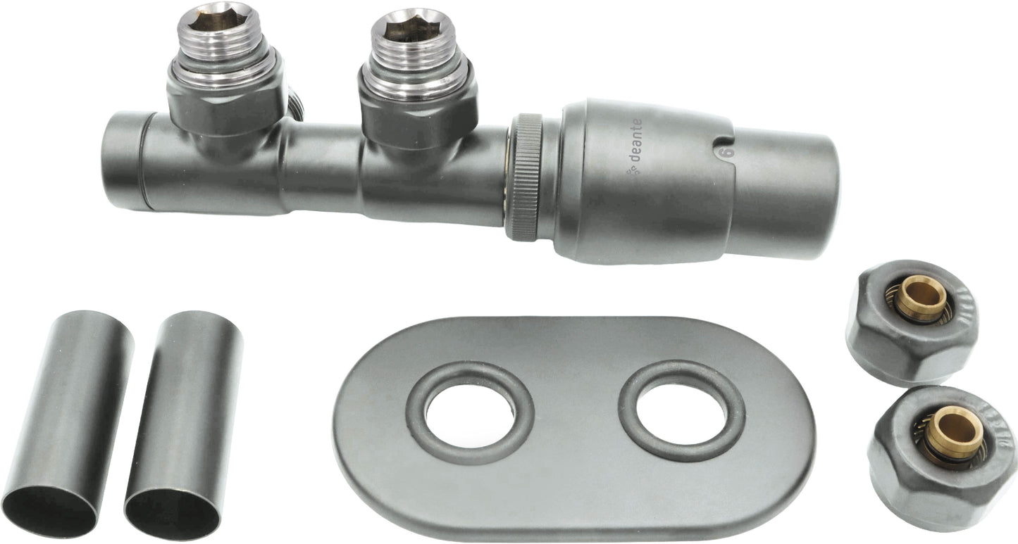 Thermostatic valve, for bathroom heater - right