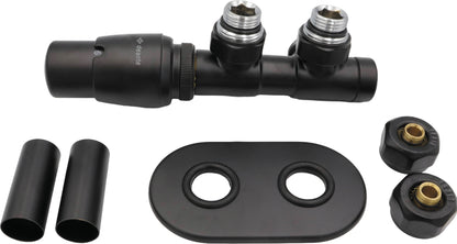 Thermostatic valve, for bathroom heater - left