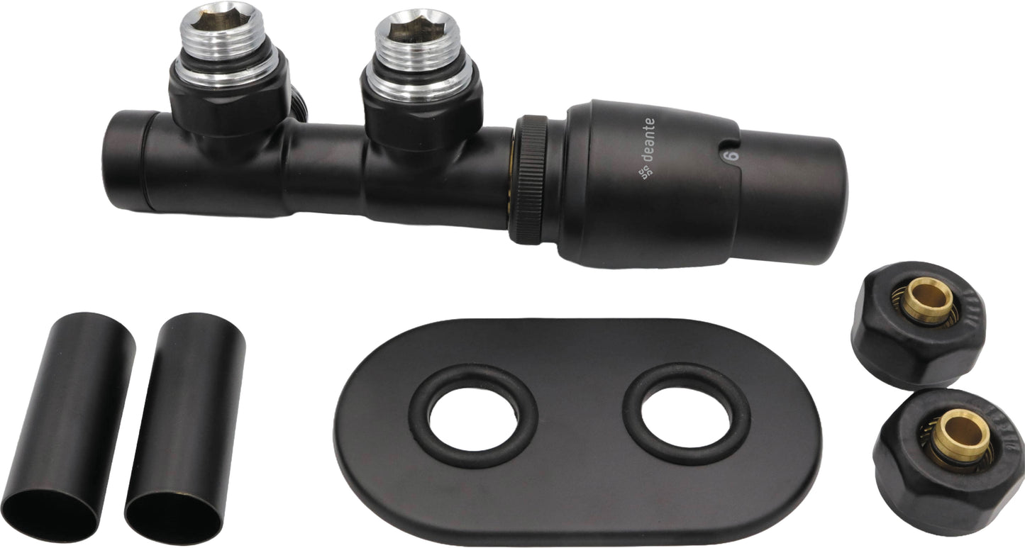 Thermostatic valve, for bathroom heater - right