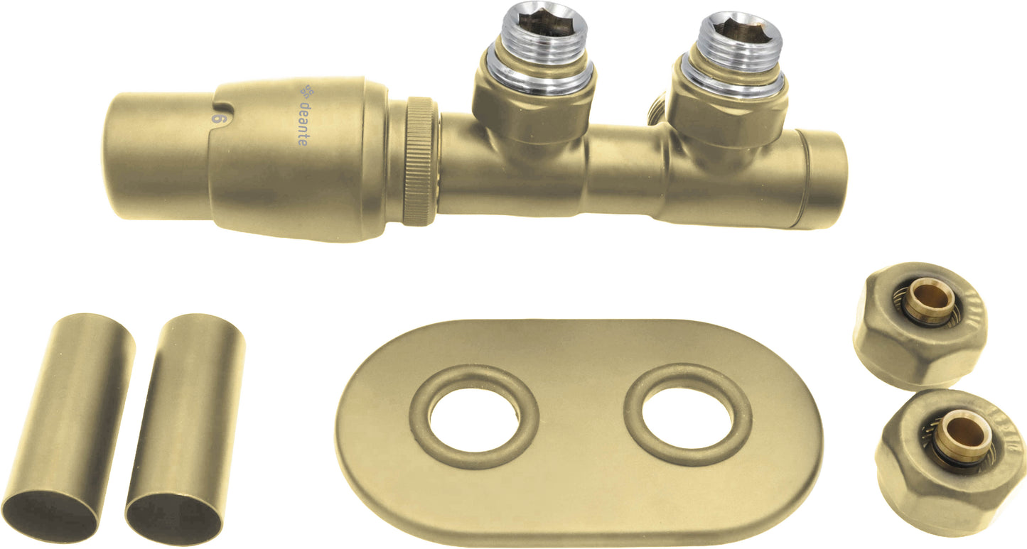 Thermostatic valve, for bathroom heater - left