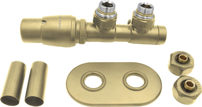 Thermostatic valve, for bathroom heater - left