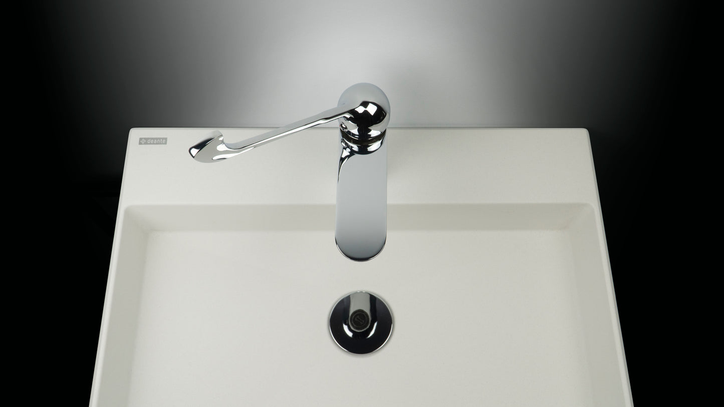 Granite washbasin, countertop, with tap shelf - 500x400 mm