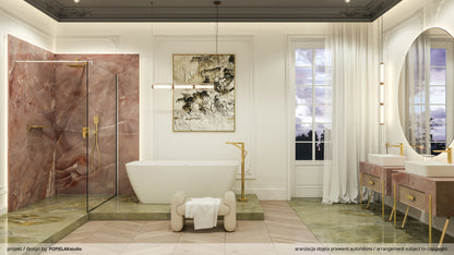 Shower wall / walk-in, Kerria Plus system - 120 cm