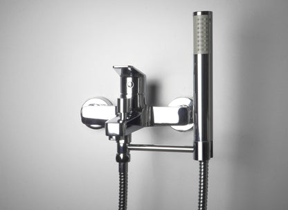 Hand shower bracket, for bathtub mixers - swivel