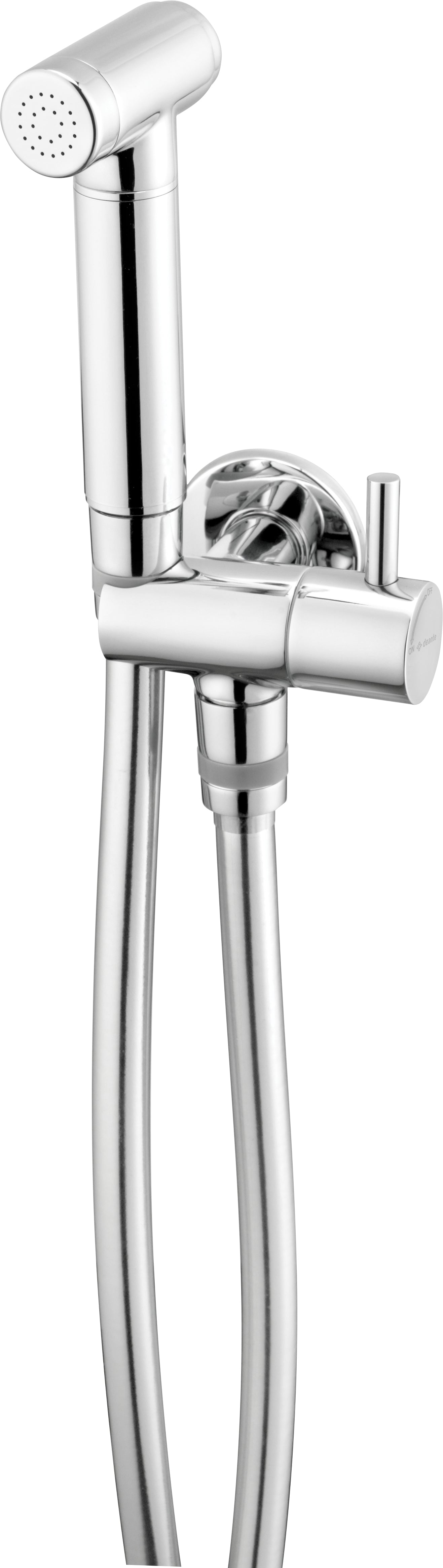 Bidetta set, with fixed bracket, with angular connector - hand shower holder