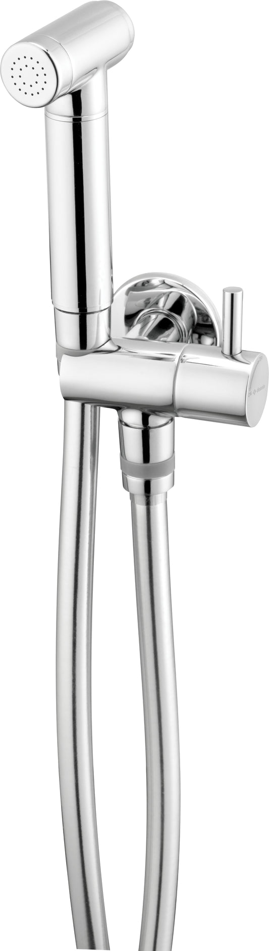 Bidetta set, with fixed bracket, with angular connector - hand shower holder