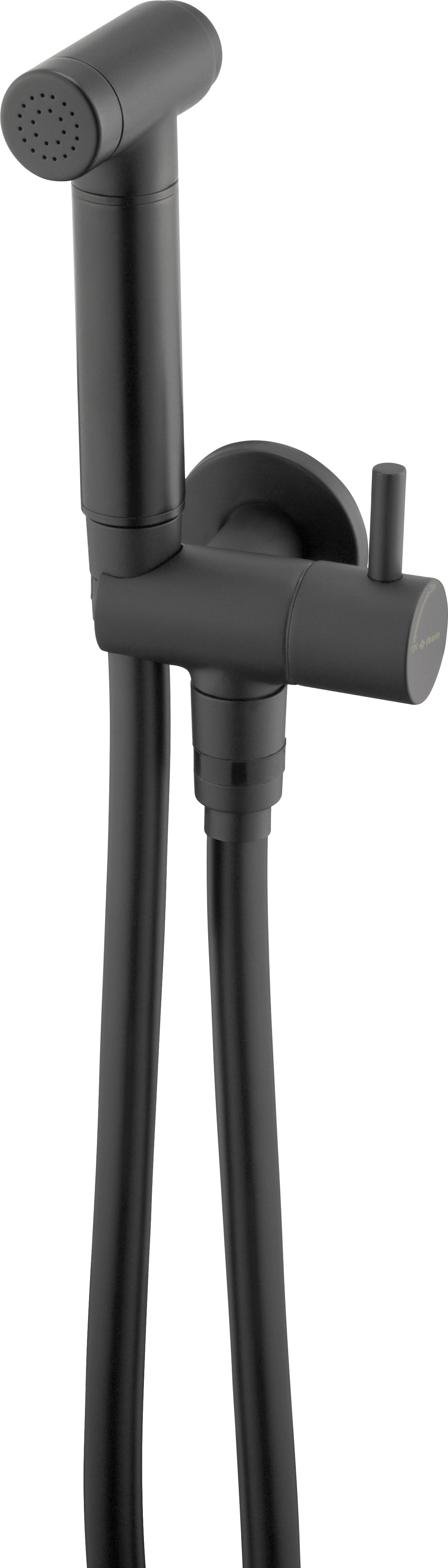 Bidetta set, with fixed bracket, with angular connector - hand shower holder