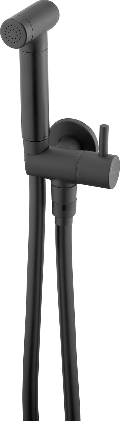 Bidetta set, with fixed bracket, with angular connector - hand shower holder