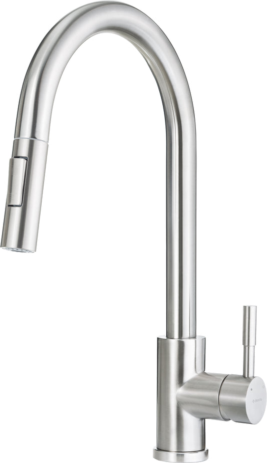 Kitchen tap, with pull-out spout - 2 stream types