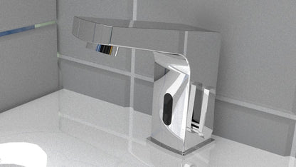 Washbasin tap, contactless, with temperature control - 4xAA