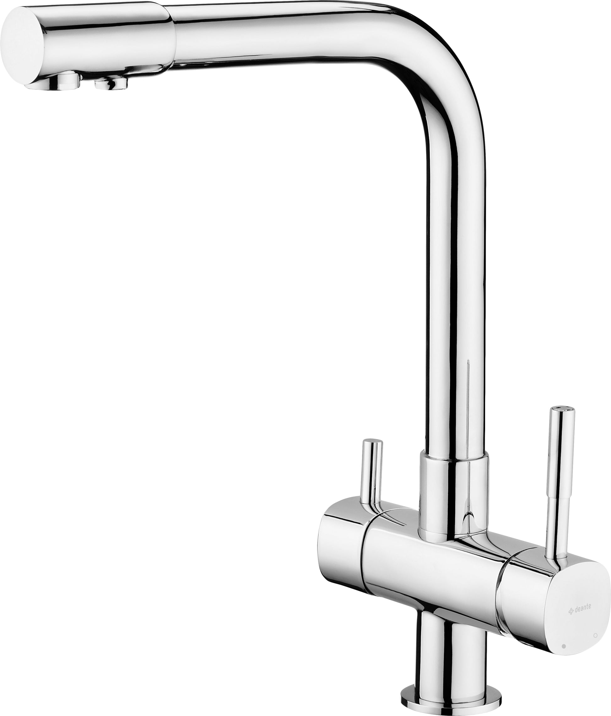 Kitchen tap, with water filter connection