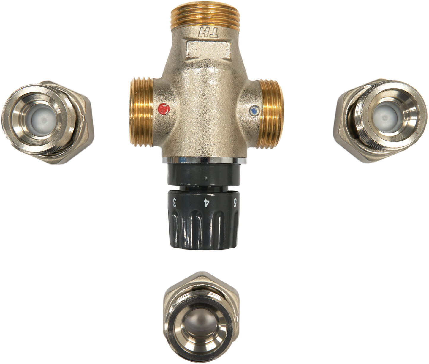 Central thermostatic mixer