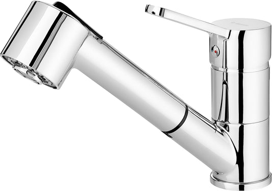 Kitchen tap, with pull-out spout - 2 stream types