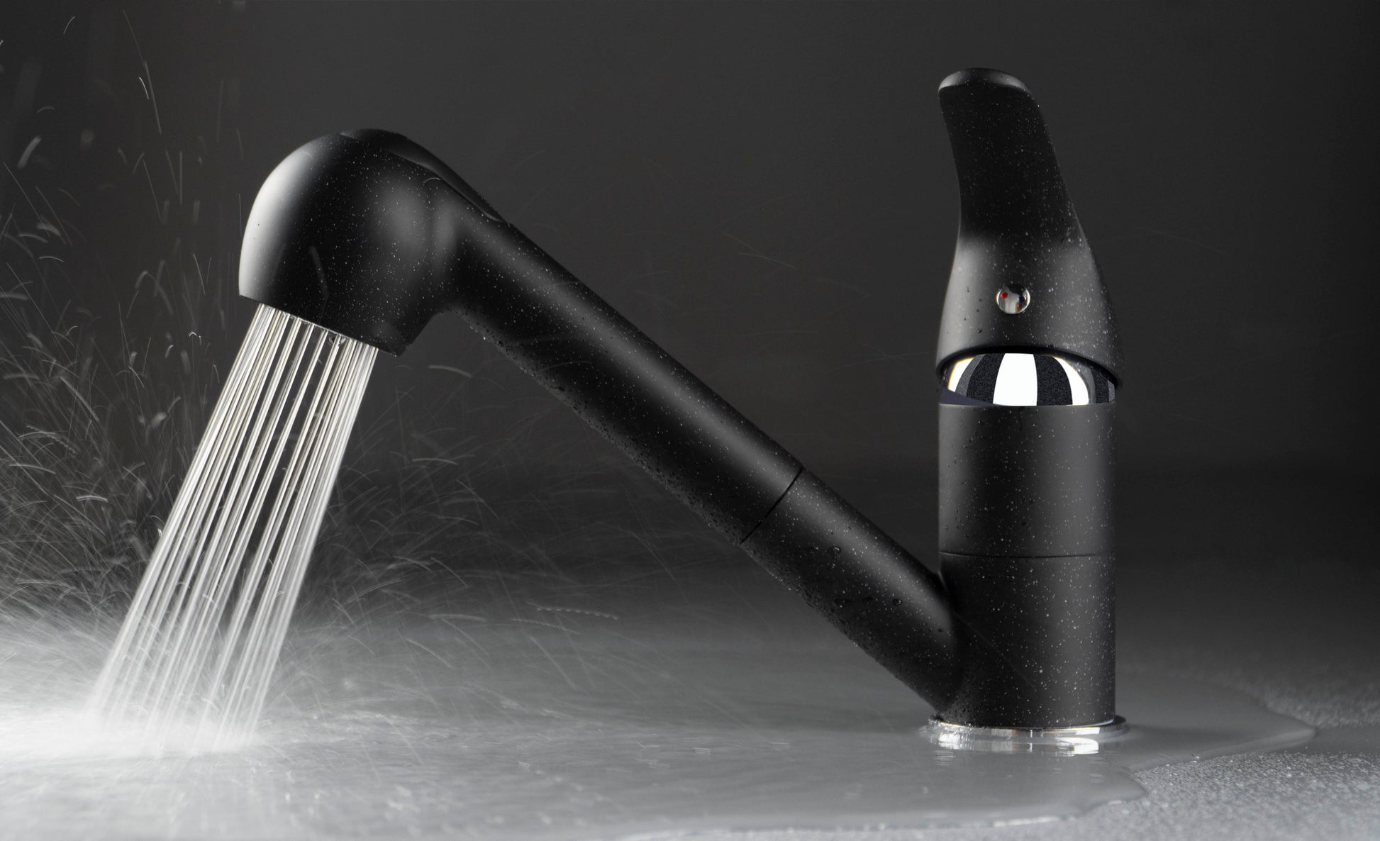 Kitchen tap, with pull-out spout - 2 stream types