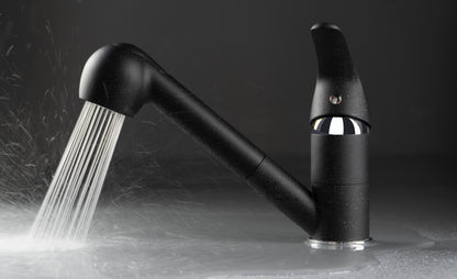 Kitchen tap, with pull-out spout - 2 stream types