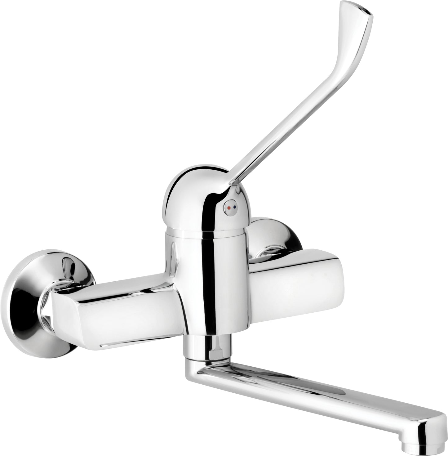 Washbasin tap, wall-mounted, with Clinic lever