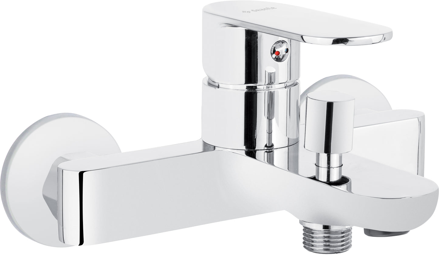 Bath mixer, wall-mounted