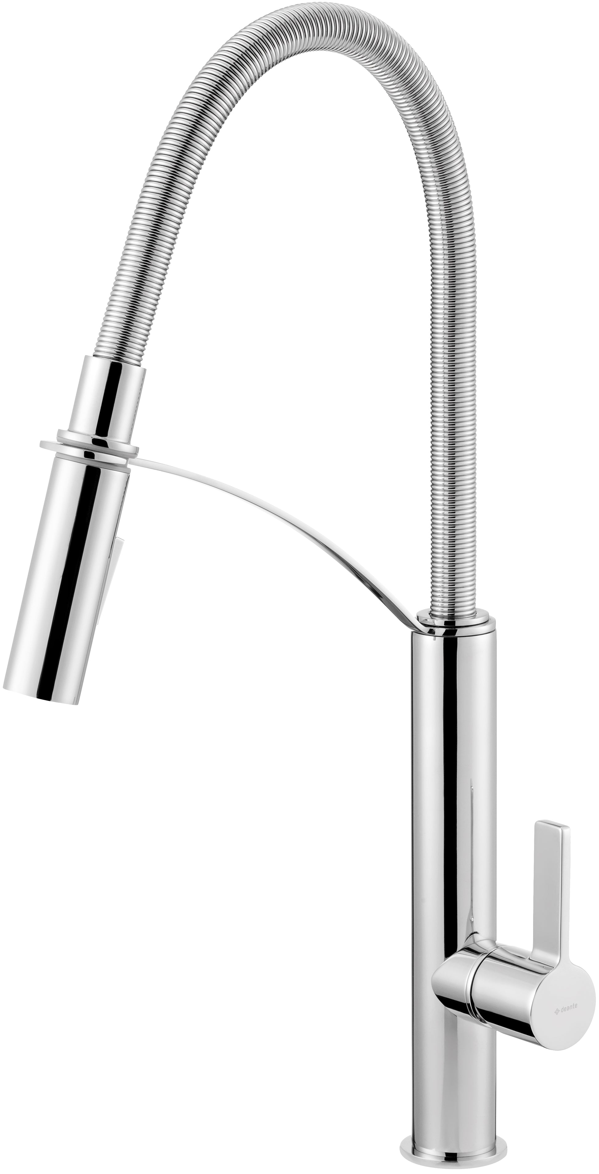 Kitchen tap, with elastic spout - 2 stream types