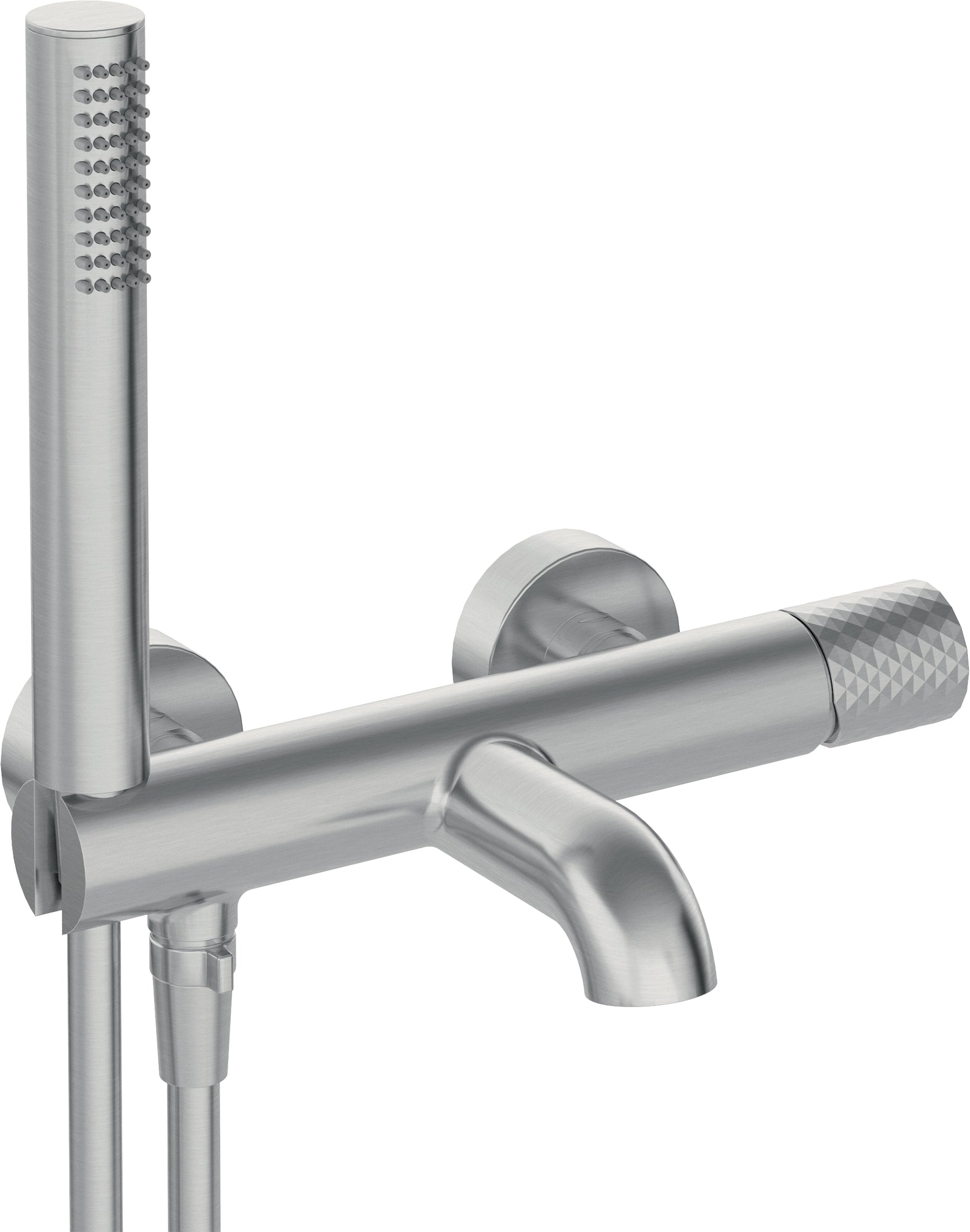 Bath mixer, with shower set