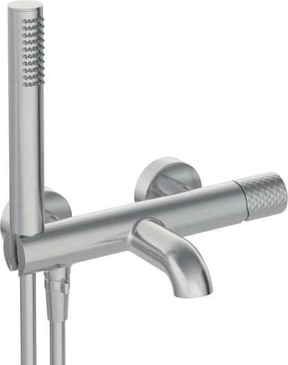 Bath mixer, with shower set