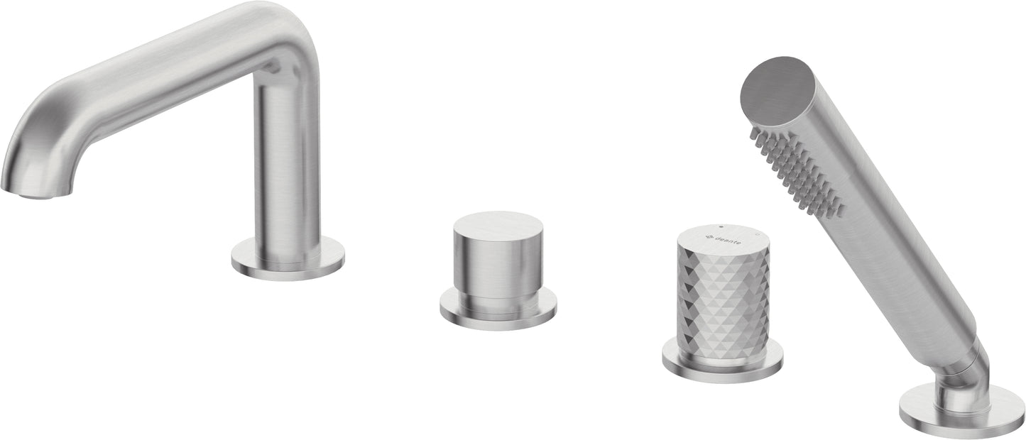Bath mixer, 4-hole, with shower set