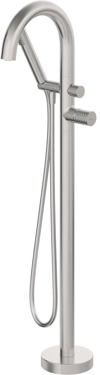 Bath mixer, freestanding, with shower set