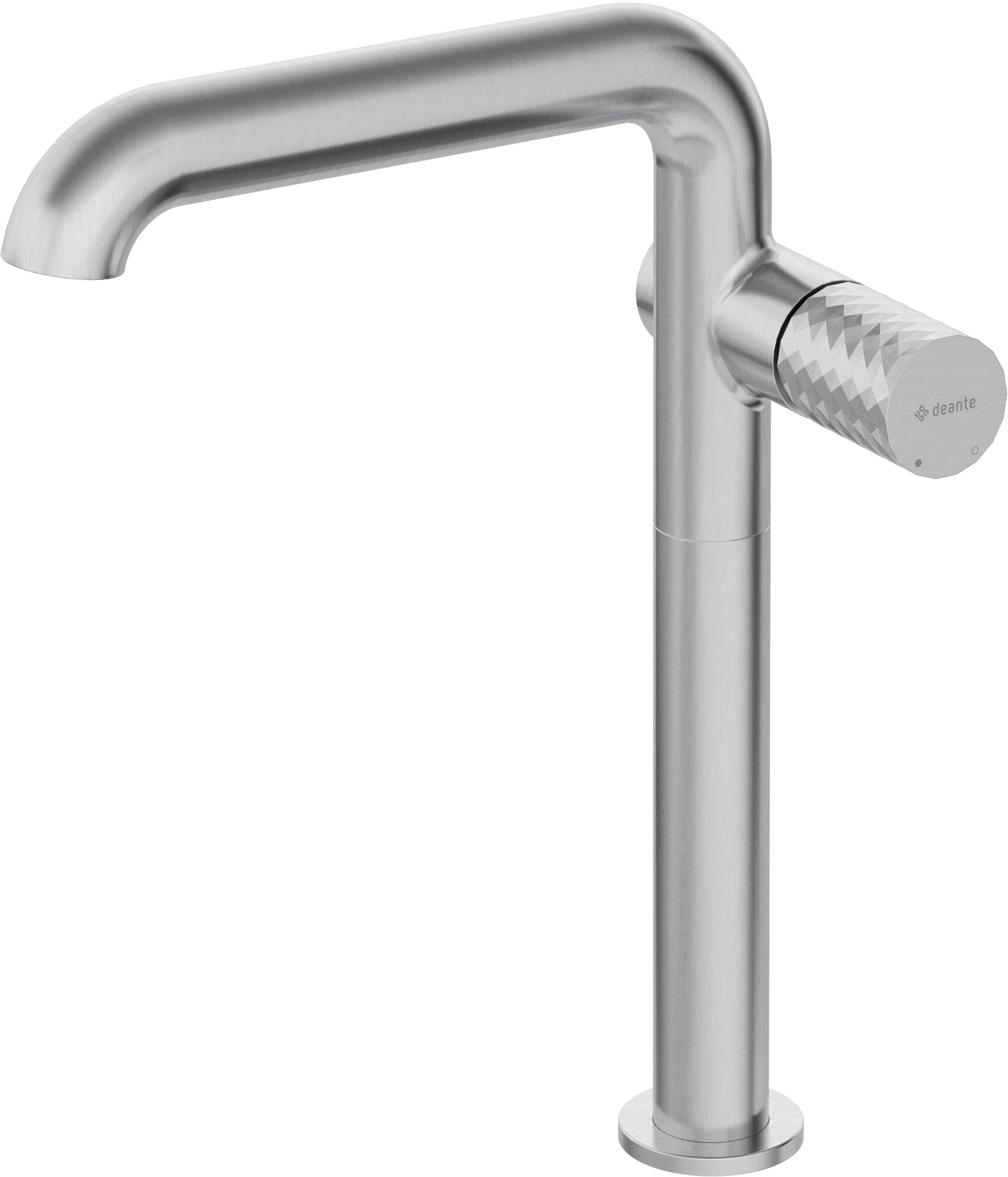 Washbasin tap, tall, with rectangular spout