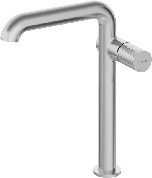 Washbasin tap, tall, with rectangular spout