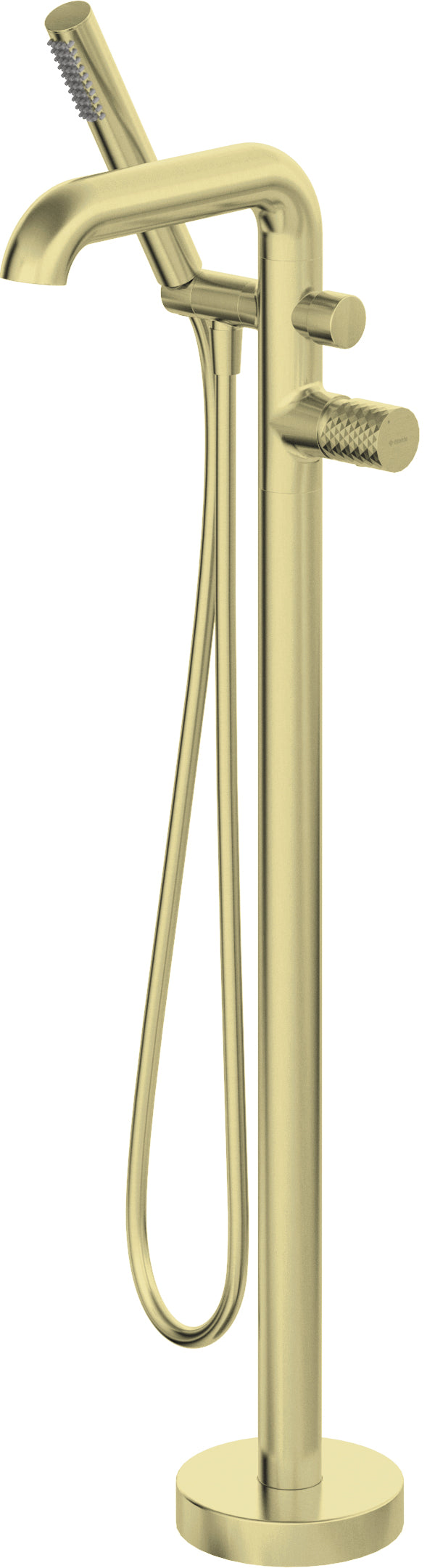 Bath mixer, freestanding, with shower set