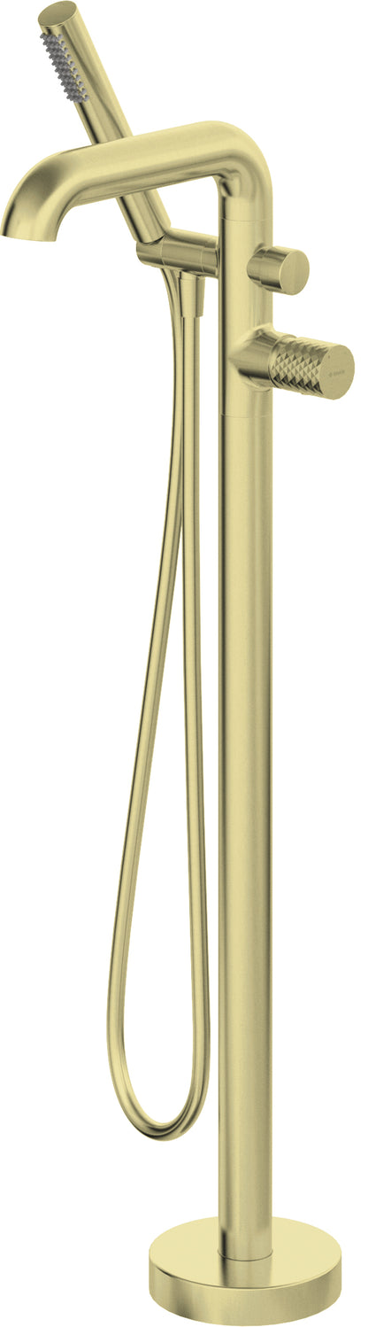 Bath mixer, freestanding, with shower set