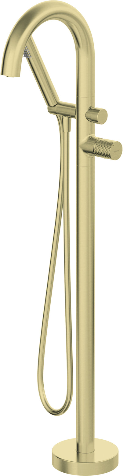 Bath mixer, freestanding, with shower set