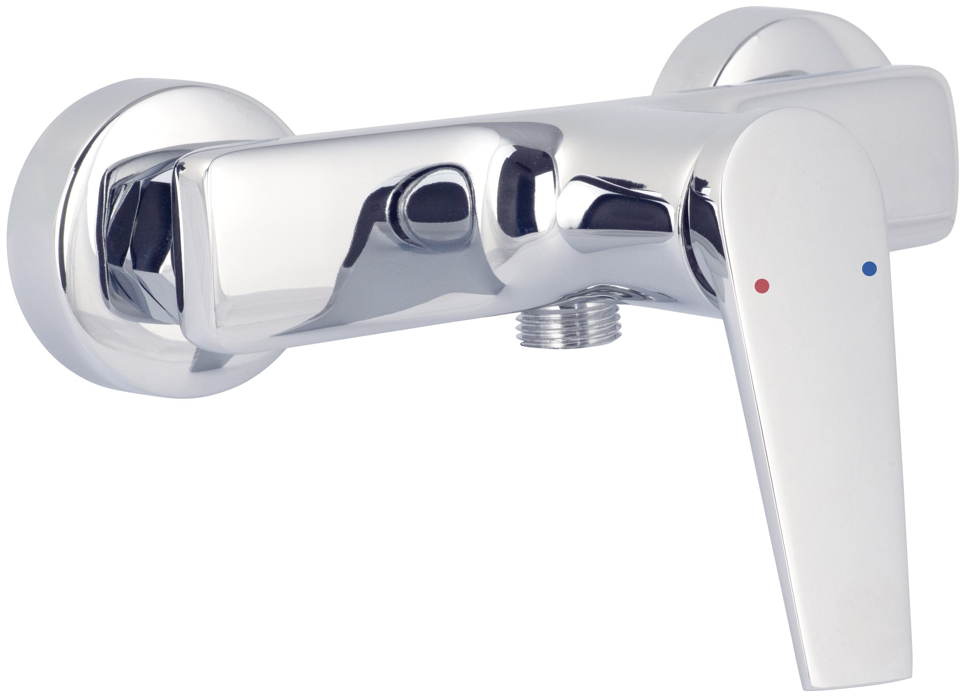 Shower mixer, wall-mounted