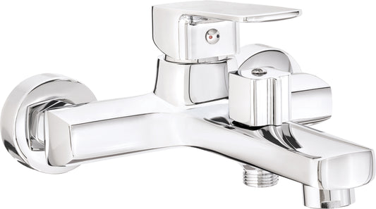 Bath mixer, wall-mounted