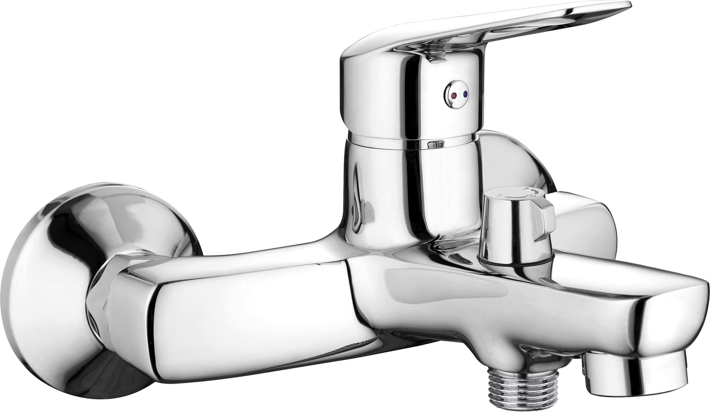 Bath mixer, wall-mounted