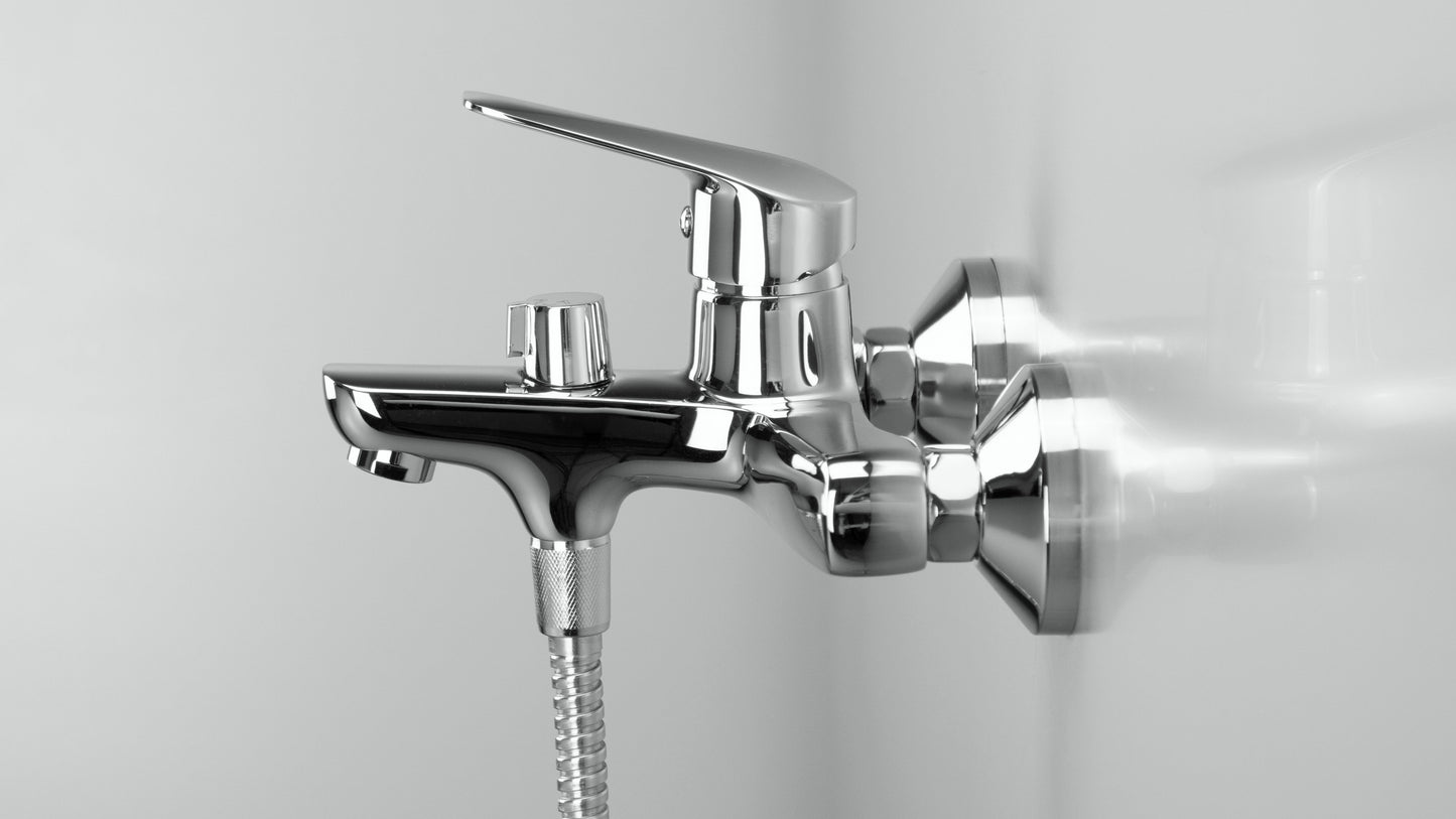 Bath mixer, wall-mounted