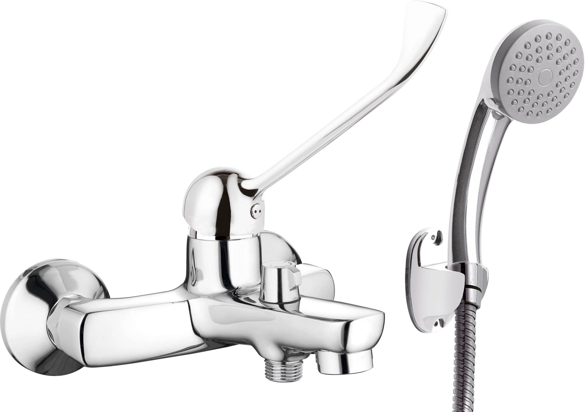 Bath mixer, with shower set, with Clinic lever