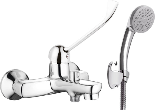 Bath mixer, with shower set, with Clinic lever