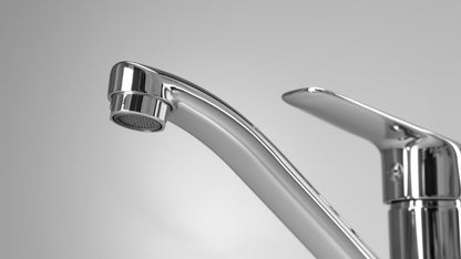 Washbasin tap, with swivel spout