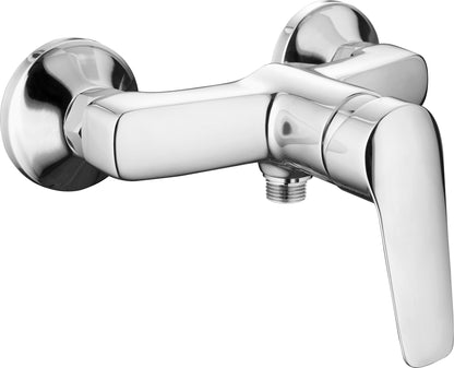 Shower mixer, wall-mounted