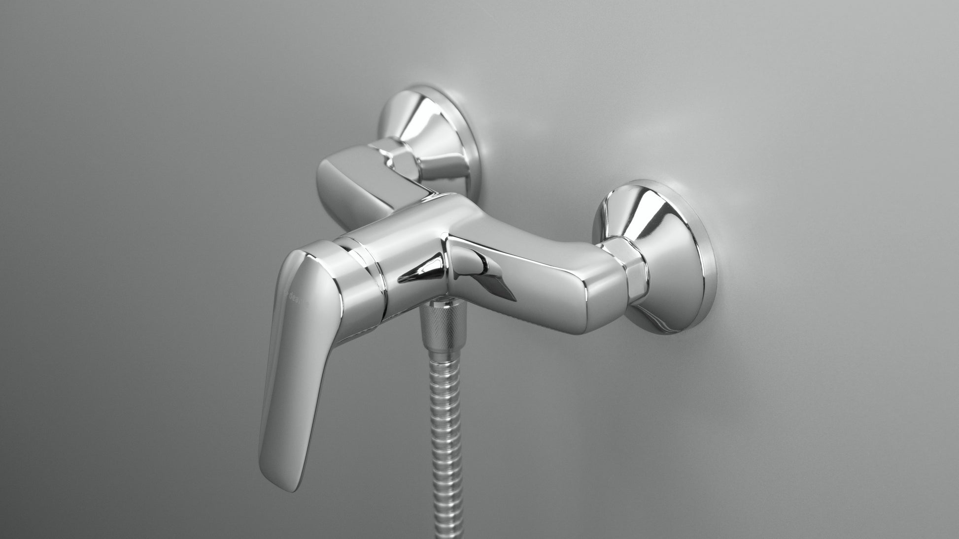 Shower mixer, wall-mounted